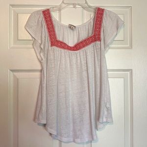Square neck blouse